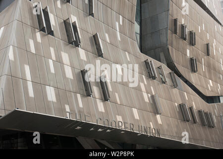Il rame Union building in East Village NYC Foto Stock
