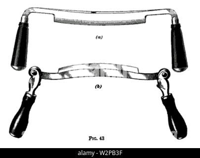 Xix secolo la conoscenza della carpenteria e falegnameria drawknife Foto Stock