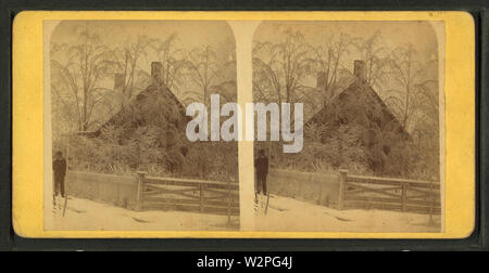 Una casa in Newton, Jasper County, da Robert N Dennis raccolta di vista stereoscopica Foto Stock