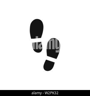 Colophon icona scarpe isolati su sfondo bianco Illustrazione Vettoriale