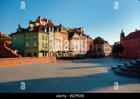 Grand edifici della Città Vecchia, Varsavia, Polonia Foto Stock