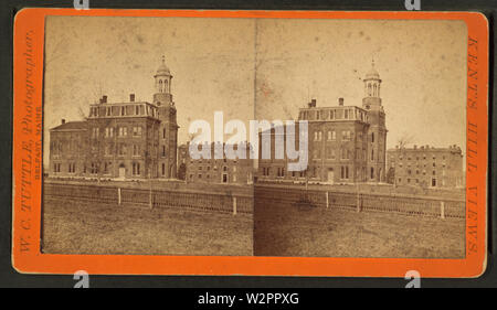 Un edificio educativo nel Kent's Hill, Maine, da Robert N Dennis raccolta di vista stereoscopica Foto Stock