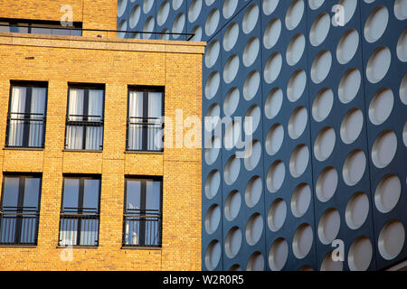 Utrecht, Paesi Bassi, facciata del concerto TivoliVredenburg Building, edificio residenziale, Foto Stock