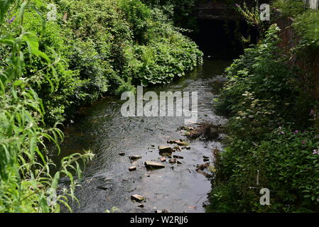 Fiume Medlock in Manchester Foto Stock