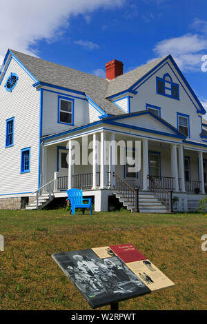 Degli ufficiali di fila, Fort Seward, Haines, Lynn Canal, Alaska, STATI UNITI D'AMERICA Foto Stock