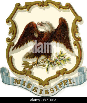 Stemma del Mississippi (1876) Foto Stock