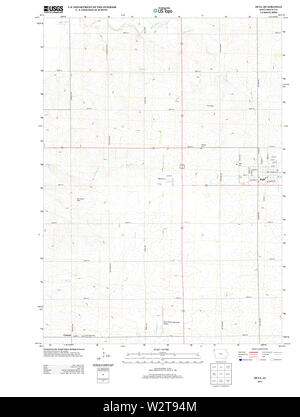 USGS mappe TOPO Iowa IA Hull 20130415 TM il restauro Foto Stock