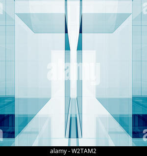 Abstract futuristica rendering 3D Foto Stock