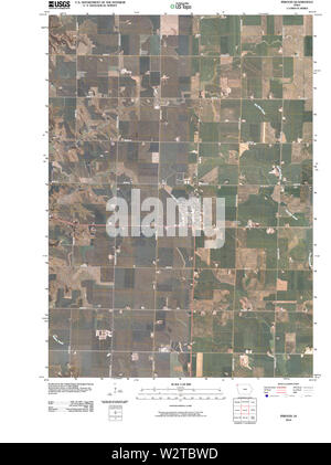 USGS mappe TOPO Iowa IA Inwood 20100525 TM il restauro Foto Stock