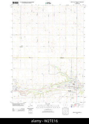 USGS mappe TOPO Iowa IA Iowa Falls West 20130419 TM il restauro Foto Stock