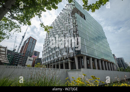 Ambasciata degli Stati Uniti in Embassy giardini, Nine Elms- Londra Foto Stock