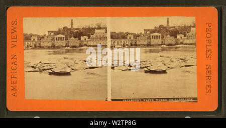 Fairmount opere idriche, Philadelphia, da Robert N Dennis raccolta di vista stereoscopica 4 Foto Stock