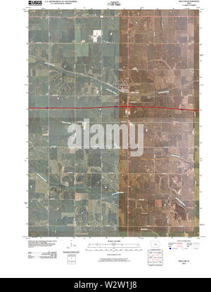 USGS mappe TOPO Iowa IA Malcom 20100511 TM il restauro Foto Stock