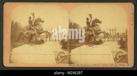 Gen una statua di Jackson Lafayette Sq, lavare,DC, da Bell & Bro (Washington, DC) Foto Stock