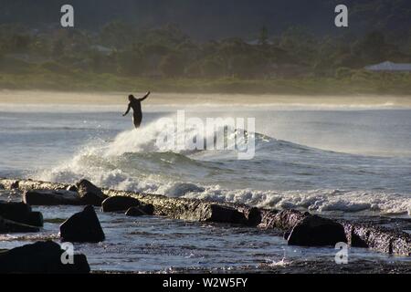 Navigare off punto Bellambi Australia Foto Stock