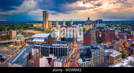 Panoramica aerea di Albany, New York Foto Stock