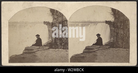 Horse-Shoe caduta, Canada lato, da Robert N Dennis raccolta di vista stereoscopica 2 Foto Stock