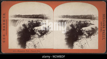 Cascata Horseshoe, Canada lato, da Barker, George, 1844-1894 2 Foto Stock