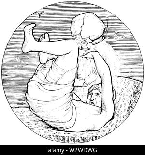 Il riquadro illustrazione a pagina 39 Indiani di favole (1892) Foto Stock