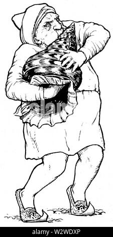 Il riquadro illustrazione a pagina 154 Indiana di favole (1892) Foto Stock