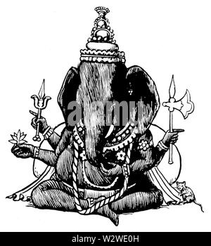 Il riquadro illustrazione a pagina 84 Indiani di favole (1892) Foto Stock