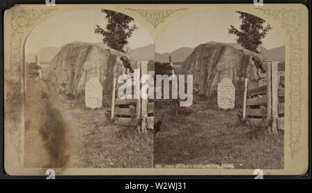 John Brown's grave, Nord Isola d'Elba, da Stoddard, Seneca Ray, 1844-1917 , 1844-1917 Foto Stock