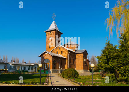 Prahova, Romania - 30 Marzo 2019: Pisiota monastero situato in Poienarii Burchii, Prahova, Romania Foto Stock