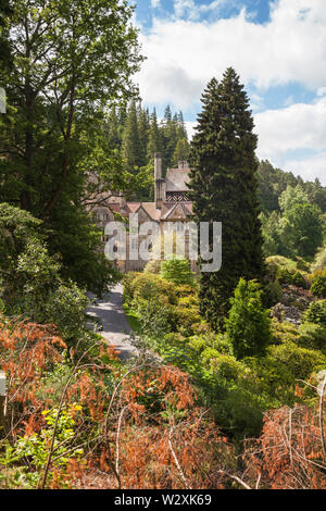 Cragside House, una casa di campagna vittoriana vicino a Rothbury,l'Inghilterra,UK Foto Stock