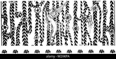 Kay Nielsen - fine del capitolo ornamento -est del sole e a ovest della luna - il ragazzo che è andato al vento del nord Foto Stock