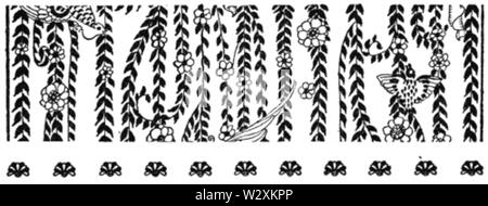 Kay Nielsen - fine del capitolo ornamento -est del sole e a ovest della luna - tre principesse in blue mountain (3) Foto Stock