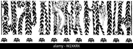 Kay Nielsen - fine del capitolo ornamento -est del sole e a ovest della luna - Il Soria Moria castle Foto Stock