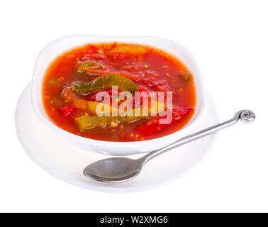 Lecho ungherese di pomodori e di paprica dolce Foto Stock