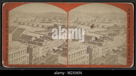 Cercando se dalla torre dei poteri' Blocco, Rochester, da Walker, L E, 1826-1916 2 Foto Stock