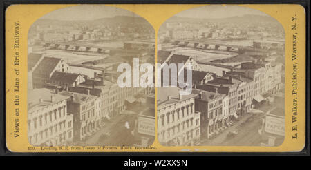 Cercando se dalla torre dei poteri' Blocco, Rochester, da Walker, L E, 1826-1916 Foto Stock