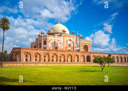 La Tomba di Humayun a Nuova Delhi, India Foto Stock