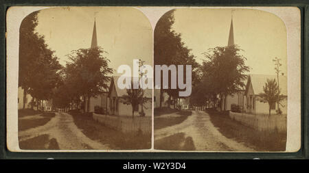 Main Street, Meridith, NH, da Colby, C H, 1850-1895 Foto Stock