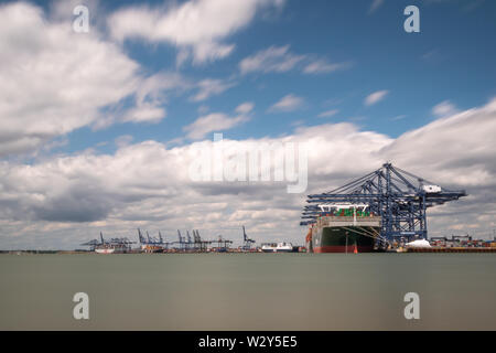 Felixstowe contenitore porta Foto Stock