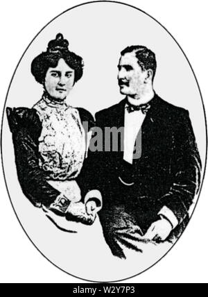 Matthew Phipps & Carolina Shiel 1901 Foto Stock