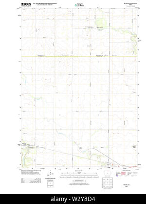 USGS mappe TOPO Iowa IA Rudd 20130423 TM il restauro Foto Stock