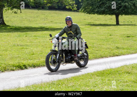 Classic Vintage restaurati i veicoli che appaiono alla Leighton Hall car festival a Carnforth, Lancaster, Regno Unito Foto Stock