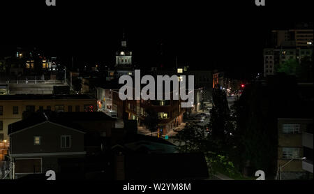 Kingston, Ontario, Canada di notte. Foto Stock