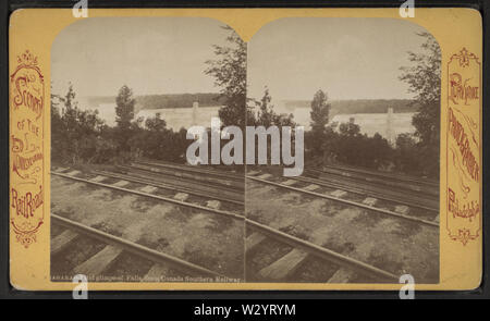 Niagara, primo scorcio di cadute, dal Canada Ferrovia Meridionale, da Purviance, W T (William T) 2 Foto Stock