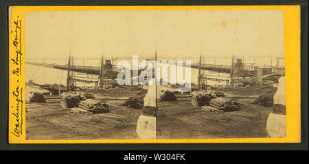 Oltre il fiume Potomac a lungo ponte, da E & HT Anthony (Azienda) 2 Foto Stock