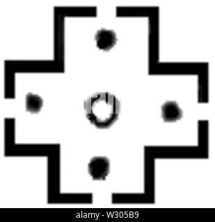 PSM V10 D028 con la svastica indù 3 Foto Stock