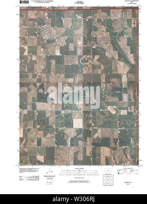 USGS mappe TOPO Iowa IA Noce 20100429 TM il restauro Foto Stock