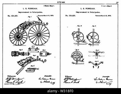 Pagina 37 Digest di Stati Uniti i brevetti di automobile dal 1789 al 1 Luglio 1899 Foto Stock