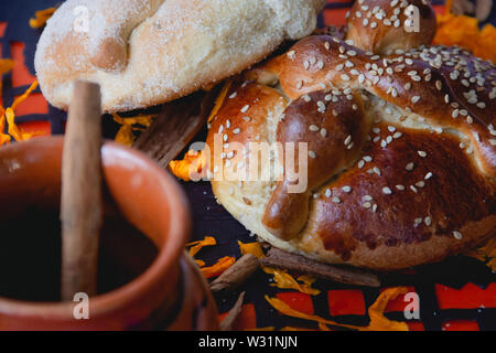 Il pane del giorno dei morti, Cucina messicana o Hojaldras Foto Stock