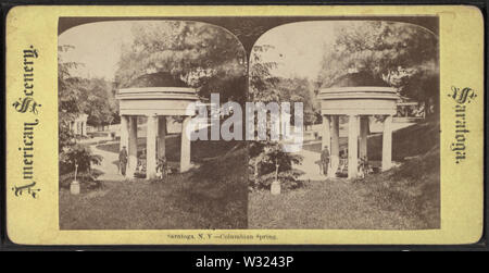 Saratoga, NY -- Columbian molla, da Robert N Dennis raccolta di vista stereoscopica Foto Stock