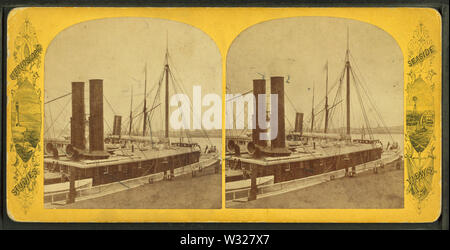 Spese di spedizione da Long Wharf, da Robert N Dennis raccolta di vista stereoscopica Foto Stock