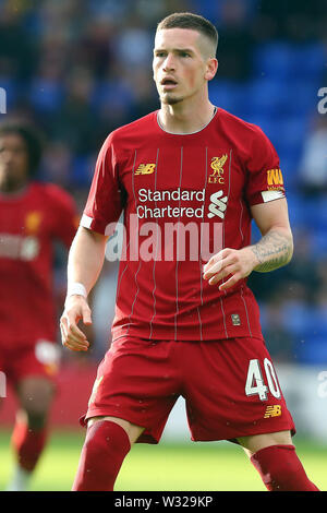 Birkenhead, Regno Unito. 11 Luglio, 2019. Ryan Kent di Liverpool durante la Pre-Season amichevole tra Tranmere Rovers e Liverpool a Prenton Park su 11 Luglio 2019 in Birkenhead, Inghilterra. (Foto di Tony Taylor/phcimages.com) Credit: Immagini di PHC/Alamy Live News Foto Stock